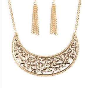 Moroccan Moon Gold Necklace